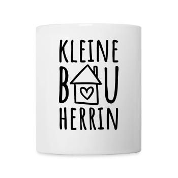 Hausbau Haus Baustelle Tochter Kleine Bauherrin - Tasse - Weiß - Vorne