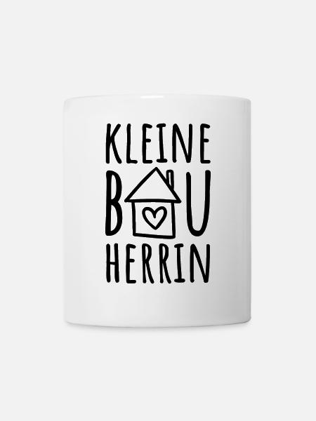 Hausbau Haus Baustelle Tochter Kleine Bauherrin - Tasse - Weiß