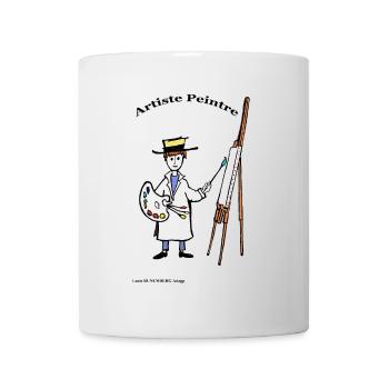 ARTISTE PEINTRE CREATION Louis RUNEMBERG © Adagp - Mug blanc - blanc - Devant