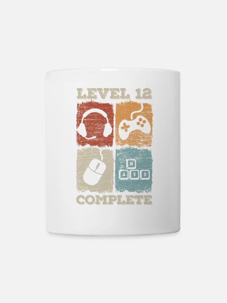 12. Geburtstag Level Complete Gaming - Tasse - Weiß