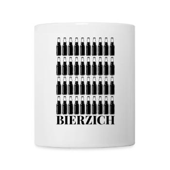 Bierzich Bier 40. Geburtstag Vierzig Vierzich 40 - Tasse - Weiß - Vorne