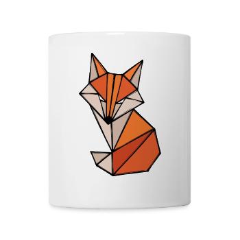 Fuchs Polygon Geometry Abstract Art Creative - Mug - white - Front