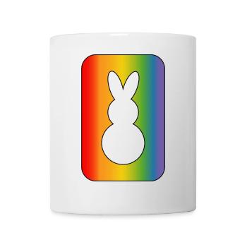 Lapin arc-en-ciel - Mug blanc - blanc - Devant