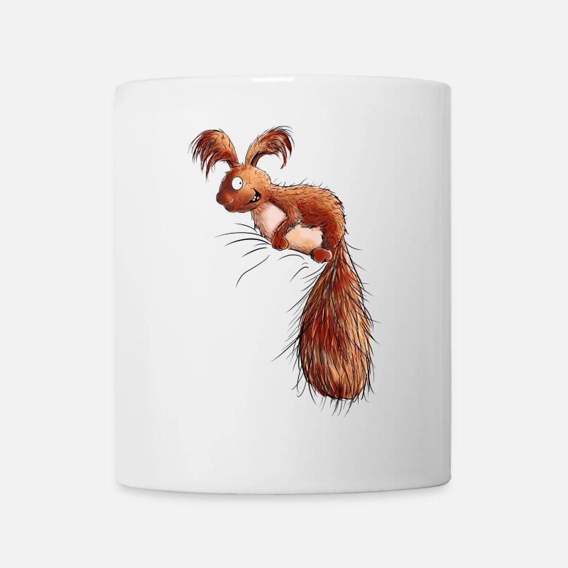 Droll Écureuil Faune - Mug blanc - blanc