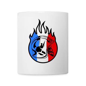 casque sp flamme 3b - Mug blanc - blanc - Devant