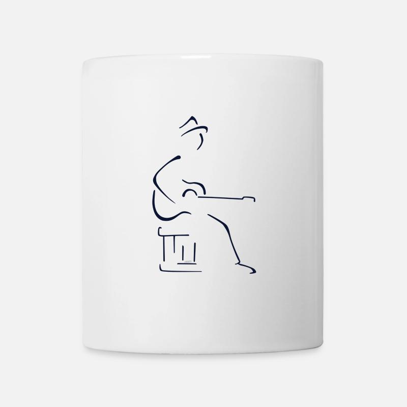 Blues-Gitarrist - Tasse - Weiß