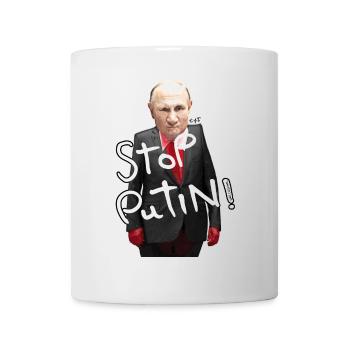 Motif de protestation contre Arrêter Poutine - Mug blanc - blanc - Devant