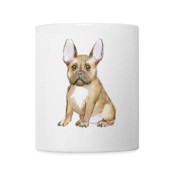 Adorable french bulldog puppy - Mug - white - Front