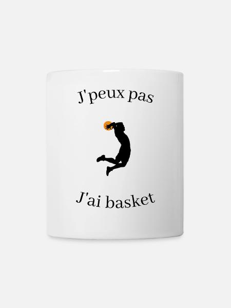 Je peux pas jai basket - Mug blanc - blanc