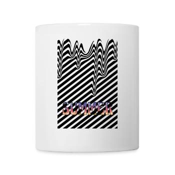 Summer heat black stripes - Mug - white - Front