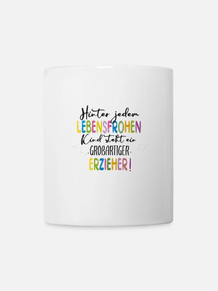 Erzieher Poster 2 3 DE - Tasse - Weiß