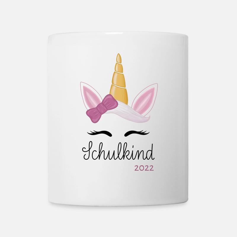 Einhorn Schulkind 2022 - Tasse - Weiß