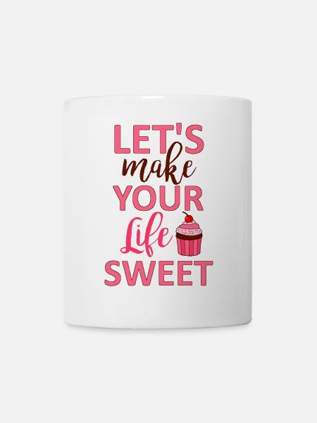 Let's make your life sweet - Mug - white