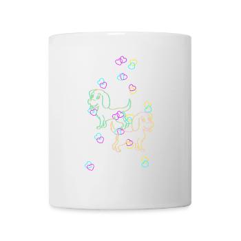 Dogs Colorful Retro Colorful Kids Baby Pets - Mug - white - Front