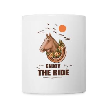 Cheval et cavalier - Mug blanc - blanc - Devant