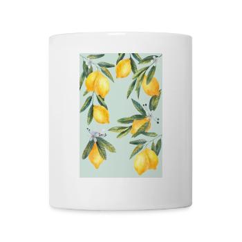 Zitronen - Tasse - Weiß - Vorne