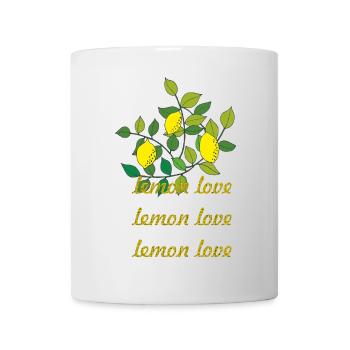 lemon love - Tasse - Weiß - Vorne
