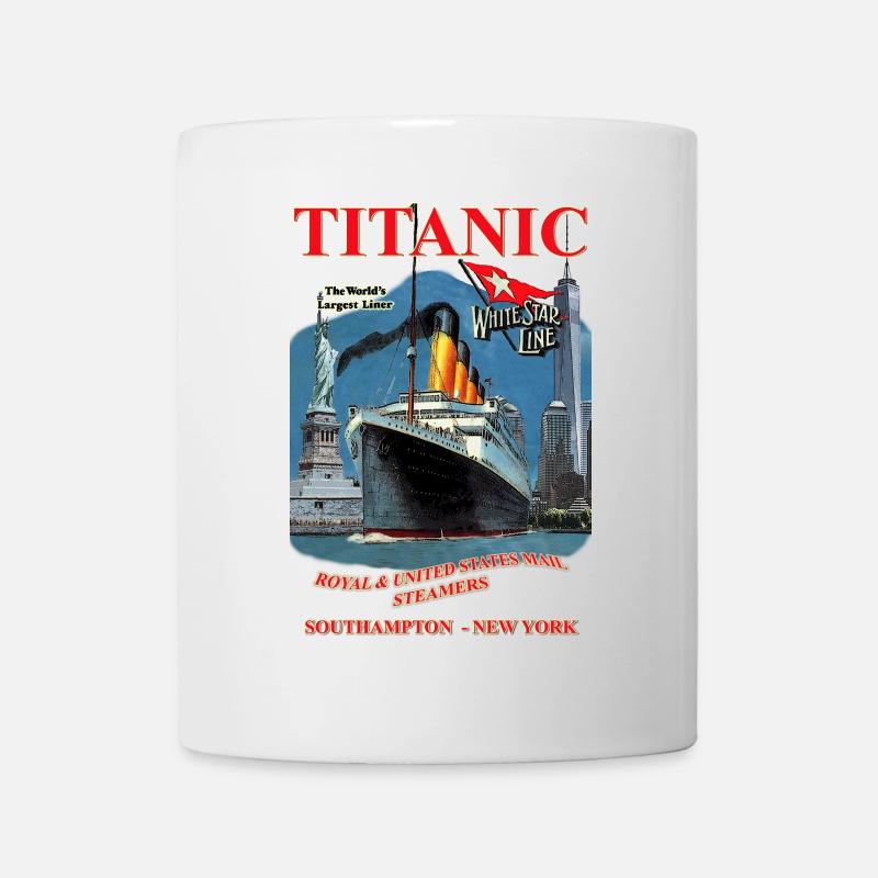 PAQUEBOT TITANIC création Louis RUNEMBERG © Adagp - Mug blanc - blanc