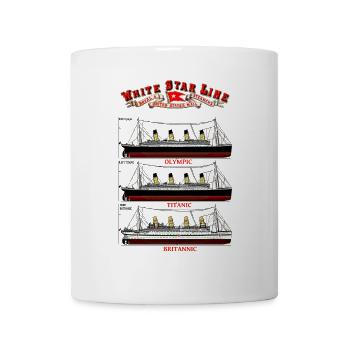WHITE STAR LINE TITANIC creation Louis RUNEMBERG © - Mug - white - Front