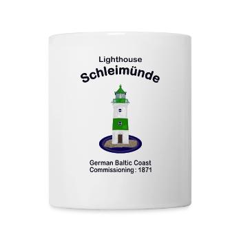 Leuchtturm Schleimünde Ostsee Deutschland - Tasse - Weiß - Vorne