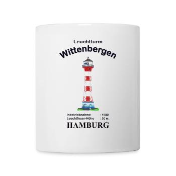 Hamburg Leuchtturm Wittenbergen - Tasse - Weiß - Vorne