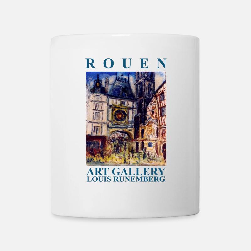 Gros Horloge de Rouen création Louis RUNEMBERG Ada - Mug blanc - blanc