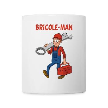 Bricole-man - Mug blanc - blanc - Devant