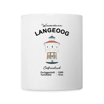 Wasserturm auf Langeoog in Ostfriesland - Tasse - Weiß - Vorne