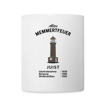 Island Juist, Old Memmert Fire, Phare - Mug blanc - blanc - Devant