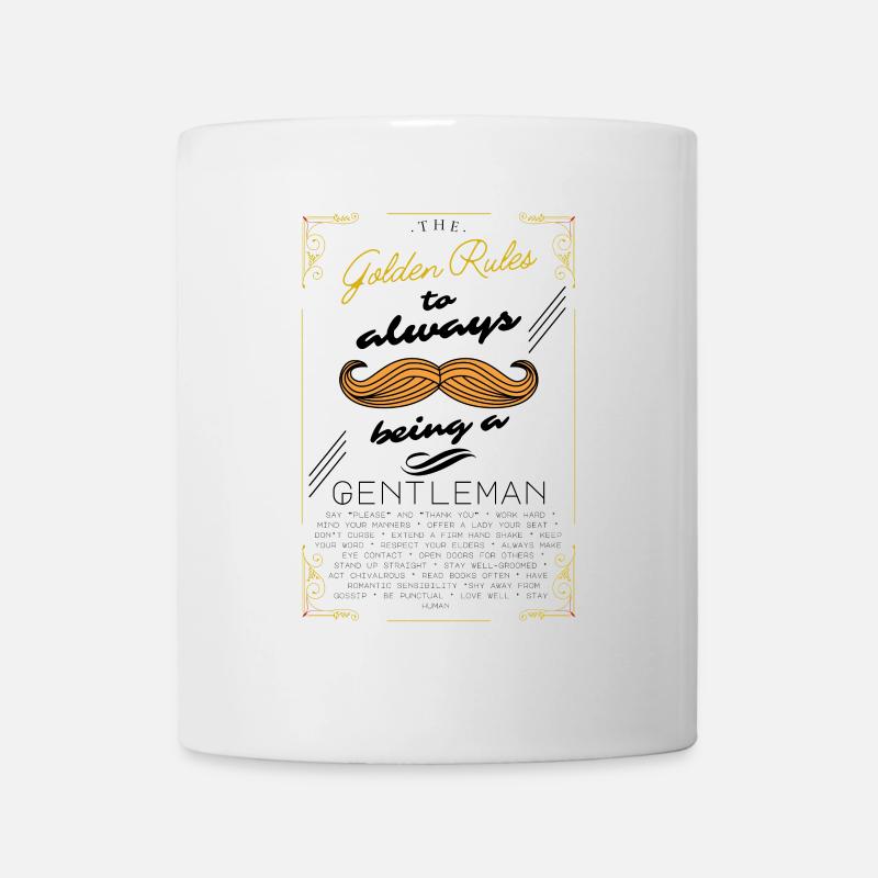The Golden Rules to always being a Gentleman - Tasse - Weiß