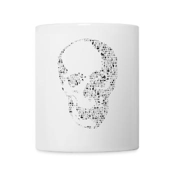Schädel - Tasse - Weiß - Vorne