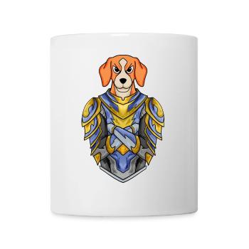 Knight Dog Dog Breed Beagle with Armor - Mug - white - Front