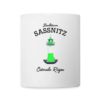 Île de Rügen, phare de Sassnitz, mer Baltique allemande - Mug blanc - blanc - Devant