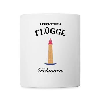 Leuchtturm Flügge auf Fehmarn, Ostsee, Poster - Tasse - Weiß - Vorne