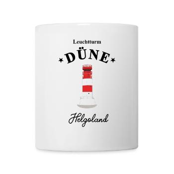Leuchtturm auf Düne, Helgoland, Poster - Tasse - Weiß - Vorne