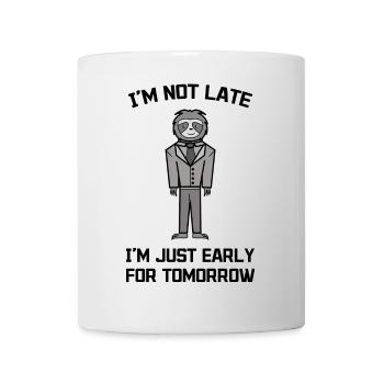 Sloth Late Riser Slow Animal Statement Zoo - Mug - white - Front