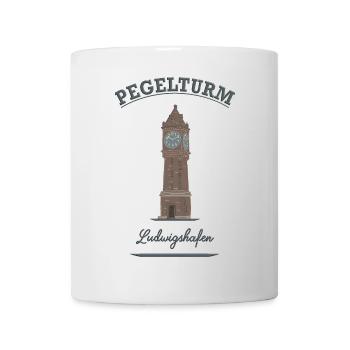 Pegelturm Ludwigshafen - Tasse - Weiß - Vorne