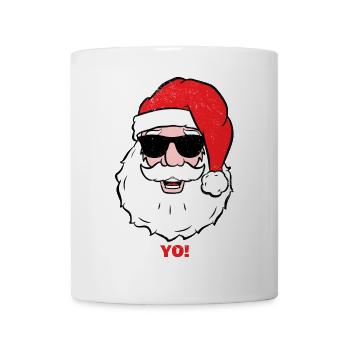 Père Noël - YO! - Drôle de Père Noël - Mug blanc - blanc - Devant
