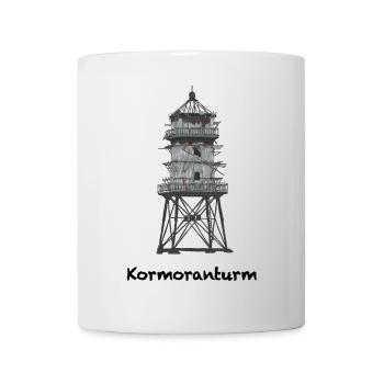Kormoranturm, alter Leuchtturm,Nordseeküste - Tasse - Weiß - Vorne
