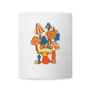 Mushroom Poster mushrooms - Mug - white - Front