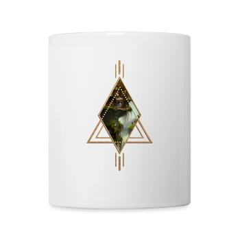 Awesome city on the rock with fairies. - Mug - white - Front