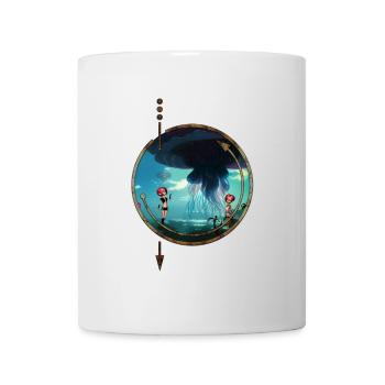 Atemberaubende Quallen schweben am Himmel - Tasse - Weiß - Vorne