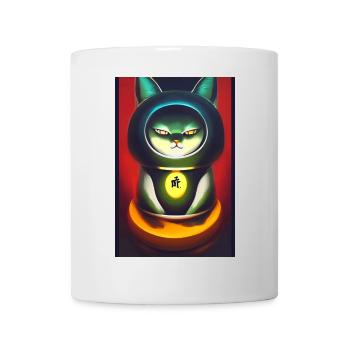 Maneki neko 3 - Mug blanc - blanc - Devant