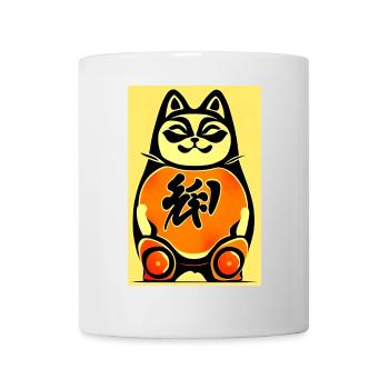 Maneki neko 4 - Tasse - Weiß - Vorne