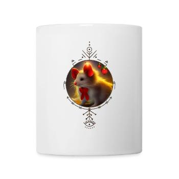 Cute little Christmas mouse - Mug - white - Front