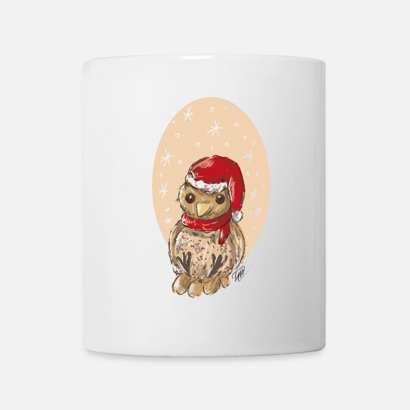 Bruant oiseau de Noël - Mug blanc - blanc