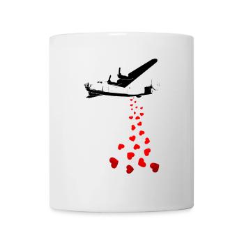 Bomber of Love in Street Art Style - Mug - white - Front