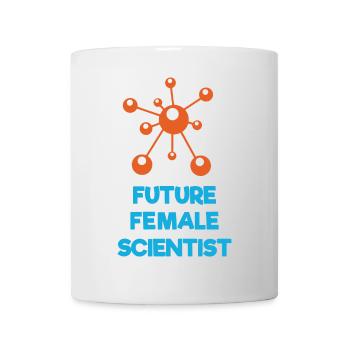 Zukünftige Wissenschaftlerin - Tasse - Weiß - Vorne