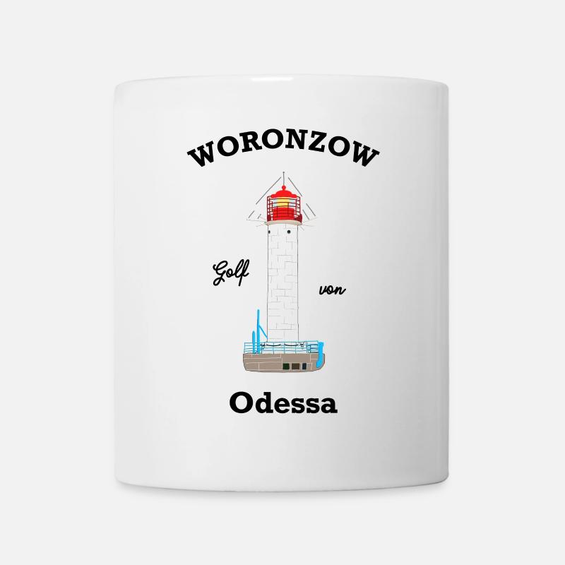 Golf von Odessa Schwarzes Meer Leuchtturm Woronzow - Tasse - Weiß