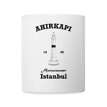 Türkei, Istanbul, Leuchtturm Ahirkapi, Marmarameer - Tasse - Weiß - Vorne